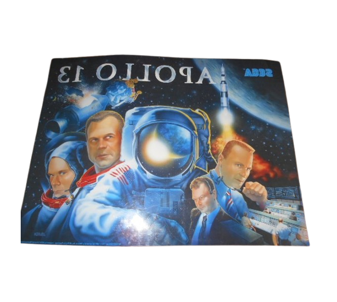 SEGA APOLLO 13 Pinball Machine Translite Backbox Artwork #830-5244-00 (1116G) 