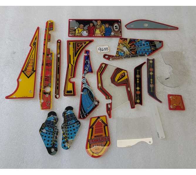 BALLY DOCTOR WHO Pinball Machine INCOMPLETE PLASTIC Set #9633 