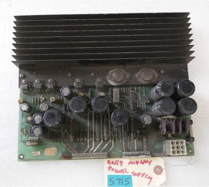 BALLY MIDWAY Arcade Machine Game PCB Printed Circuit POWER SUPPLY Boards #5715 for sale 