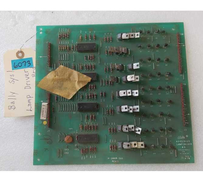 BALLY SYSTEM 1 Pinball LAMP DRIVER Board #A5-2518-23 (6073)  