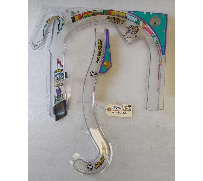 BALLY WORLD CUP SOCCER Pinball Machine 2 RAMP Set #9596 