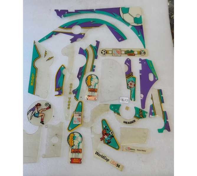 BALLY WORLD CUP SOCCER Pinball Machine INCOMPLETE PLASTIC Set #9622  