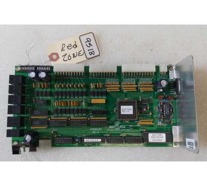 BAY TEK RED ZONE Arcade Game Board #A5BD1050 Rev B (9518) 