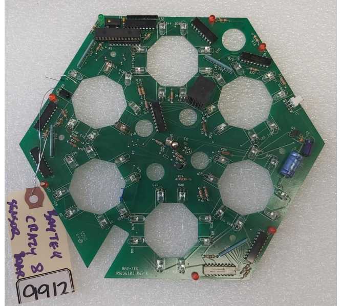 BAYTEK CRAZY 8's Arcade Game SENSOR Board #A5BD6103 (9912) 
