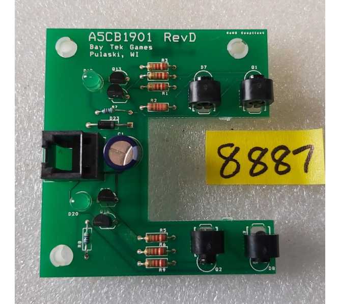 BAYTEK SMOKIN TOKEN Arcade Game WHEEL SENSOR Board #A5CB1901 Rev D (8887) 