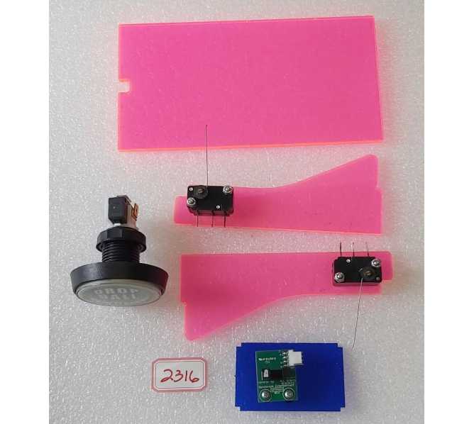 BENCHMARK MONSTER DROP EXTREME Redemption Game BUTTON, SWITCHES & PLASTICS (2316) 