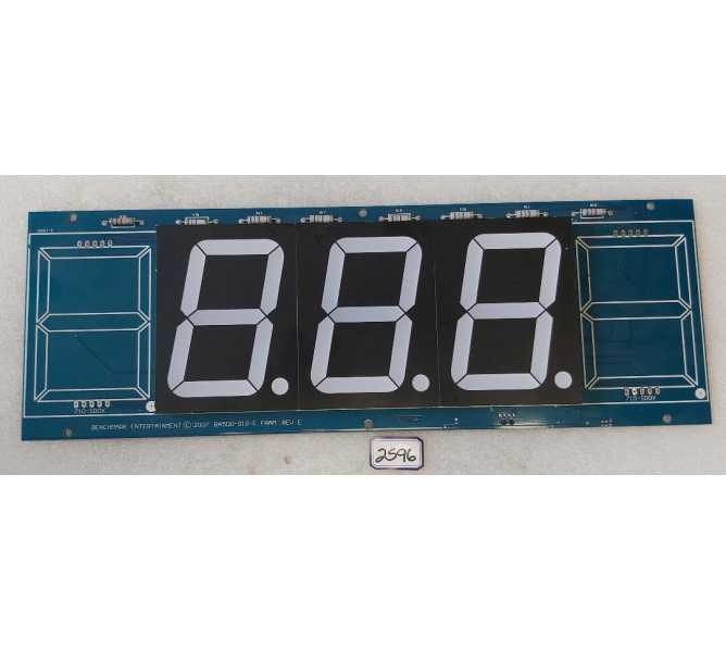  BENCHMARK Redemption Arcade Game LARGE DIGIT DISPLAY Board (2596) 