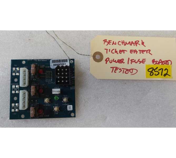 BENCHMARK Redemption Arcade Game POWER FUSE Board #8572