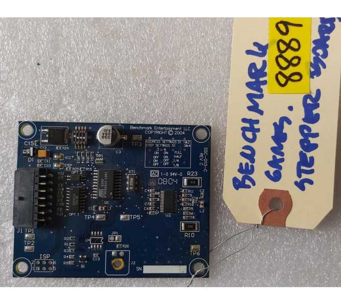 BENCHMARK Redemption Game STEPPER Board #SSC-010-C Rev C (8889) 