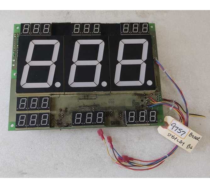 BOXER Arcade Game DISPLAY Board #9757 