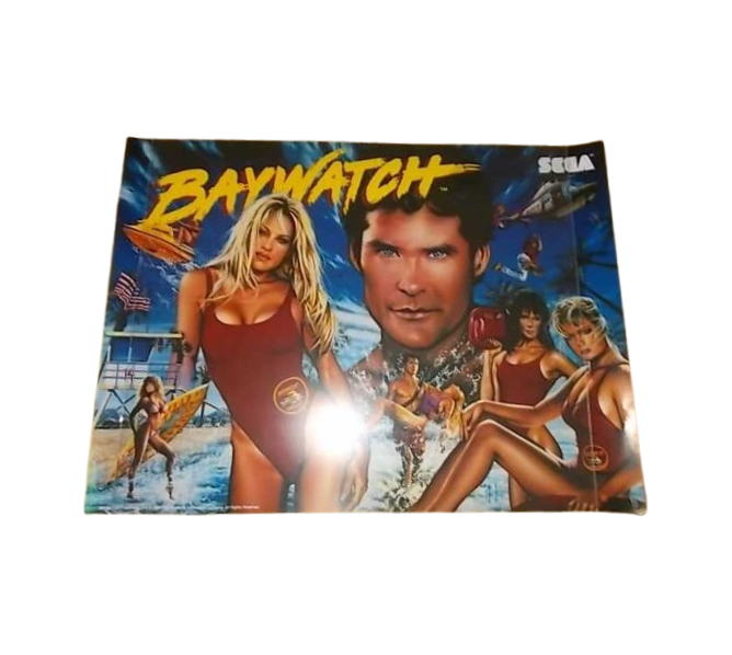 SEGA BAYWATCH Pinball MachineTranslite Backbox Artwork (2497) 