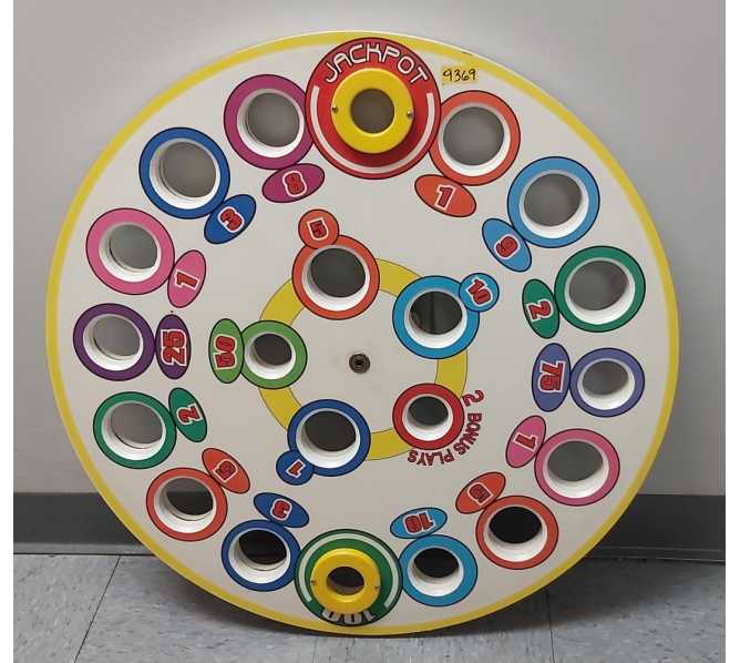 Benchmark Slam-A-Winner Redemption Arcade Game PLAYFIELD WHEEL w DECAL #9369 