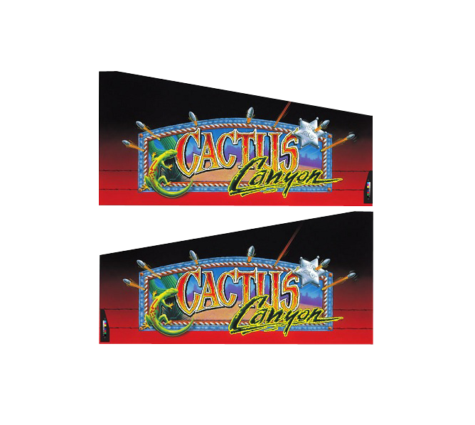 CACTUS CANYON Pinball Machine LEFT & RIGHT CABINET Decal Set (44)  