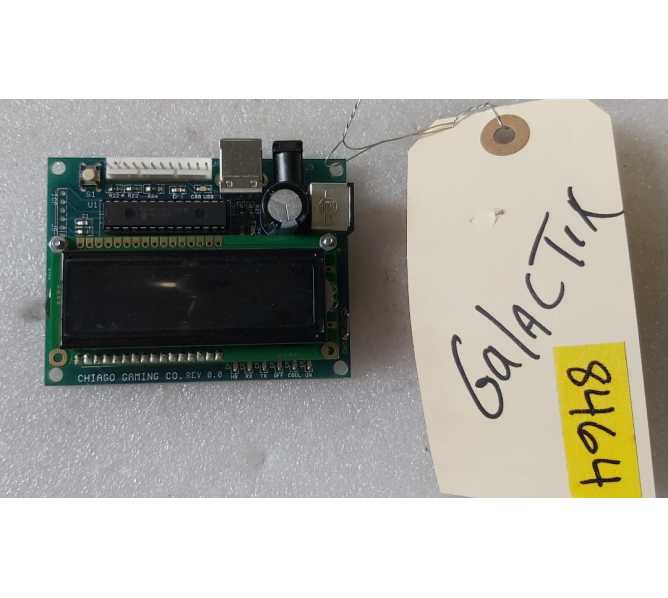 CHICAGO GAMING GALATIX Arcade DISPLAY Board #8464 