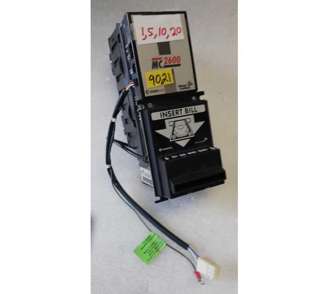 COINCO MC2600 Part #MC2611U5A00041 (9021) 120V $1's-$20's Bill Acceptor 