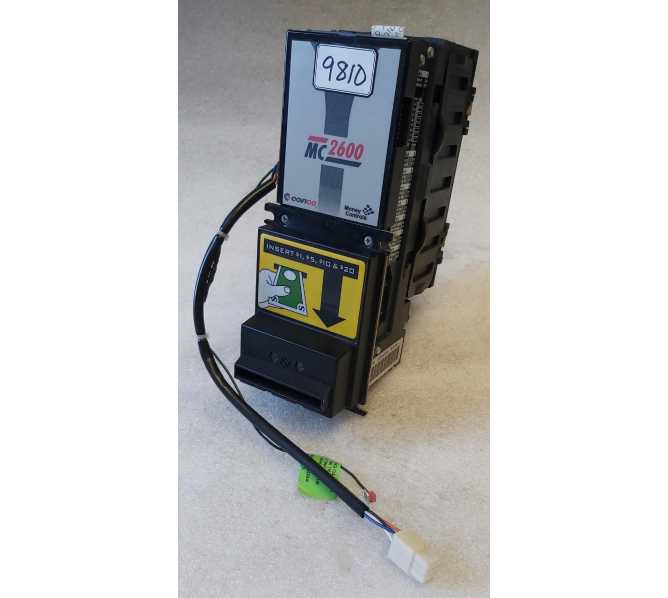 COINCO MC2600 Part #MC2611U5A00041 (9810) 120V $1's-$20's Bill Acceptor 