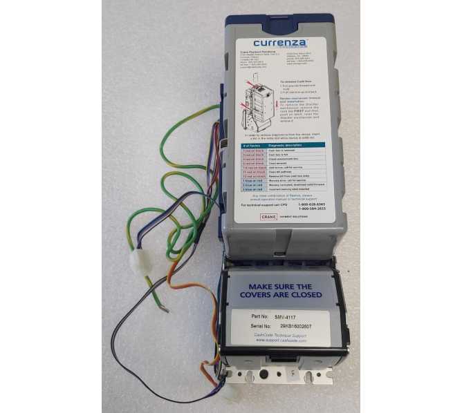 CRANE Cashcode SMV-4117 24V Bill Validator Acceptor Changer DBA (9915) 