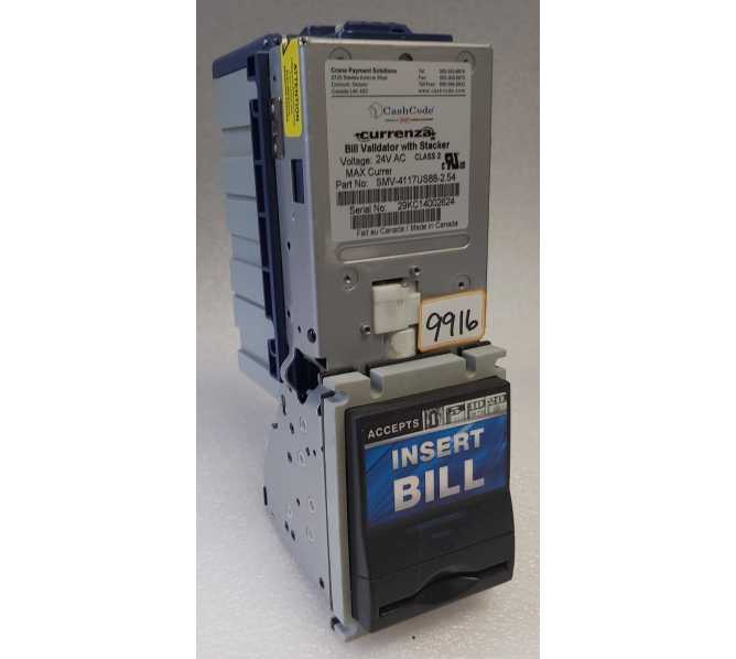 CRANE Cashcode SMV-4117US88-2.54 24V Bill Validator Acceptor DBA (9916) 