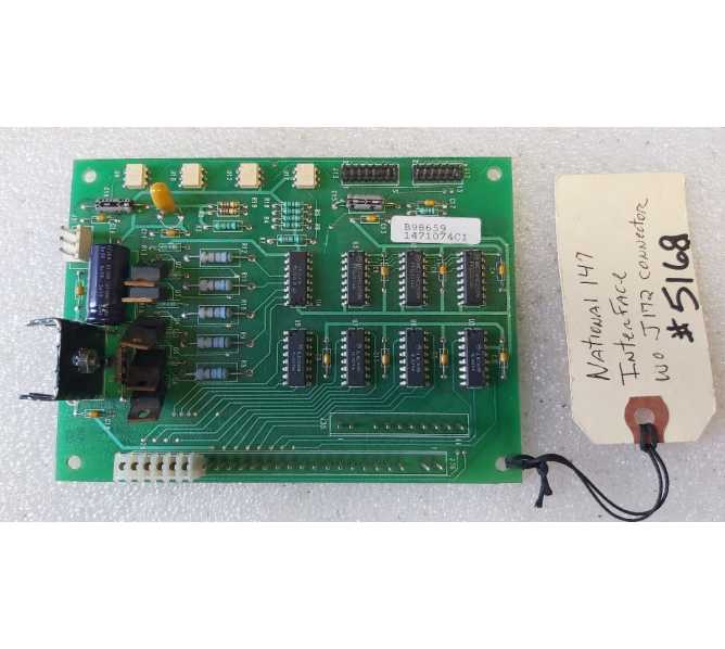 CRANE NATIONAL 147 SNACK Machine MAIN CONTROL Board w J172 connector #1471074C-1 (5168)