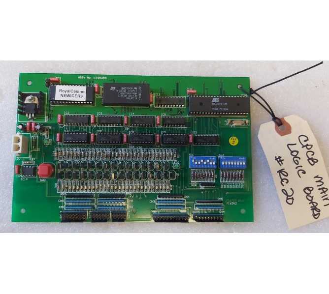 CROMPTON'S ROYAL CASINO Coin Pusher Arcade Main Logic Board - #NEW1CER9 (RC20)  