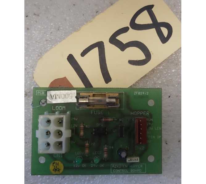 CROMPTONS SOCCER SHOT, SLAM JAM PUSHER REDEMPTION Arcade Game CONTROL Board #1758