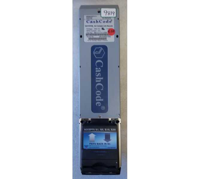 Crane Cashcode Currenza Bill Validator with Recycler #MB-US88-3.01 (9819) 