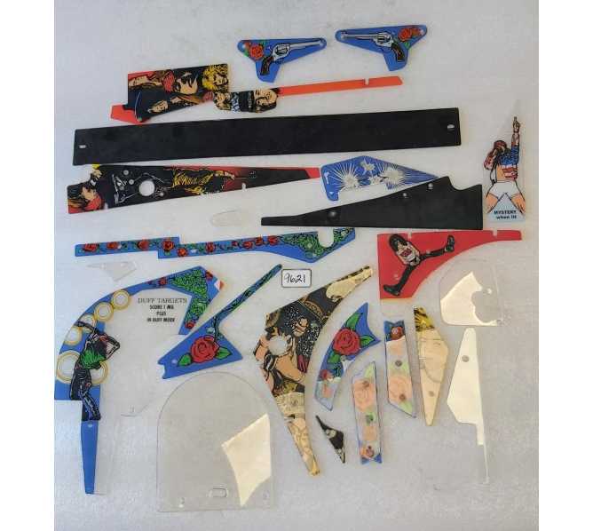 DATA EAST GUNS N' ROSES Pinball Machine INCOMPLETE PLASTIC Set #9621 
