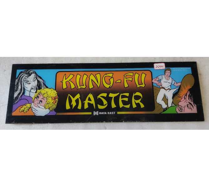 DATA EAST KUNG FU Arcade Game Plexiglass HEADER (2264) 