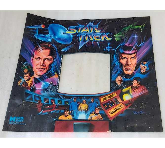 DATA EAST STAR TREK 25th Anniv. Pinball FILM Translite (1115T)