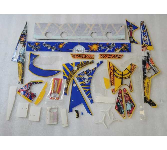 DATA EAST THE WHO'S TOMMY PINBALL WIZARD Pinball Machine INCOMPLETE PLASTIC Set #9678 