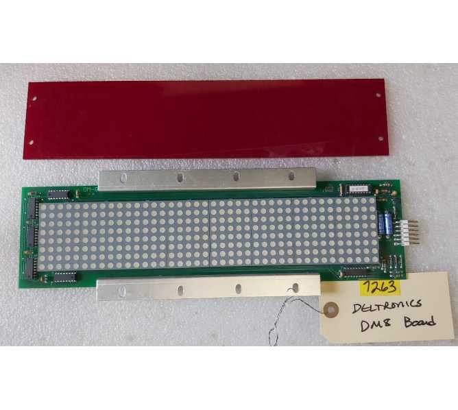  DELTRONIC LABS Ticket Eater Arcade Game DM8 DISPLAY Board #7263 