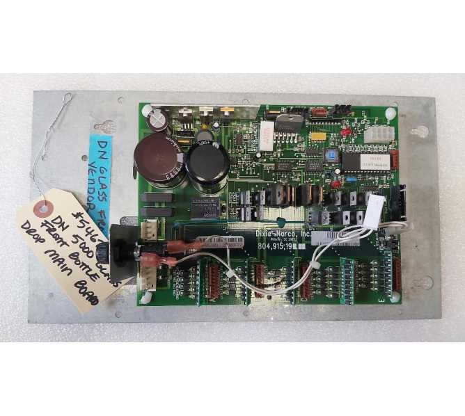 DIXIE NARCO 5000 Glass Front Bottle Drop Vending Machine MAIN PCB Printed Circuit Board #5467 for sale