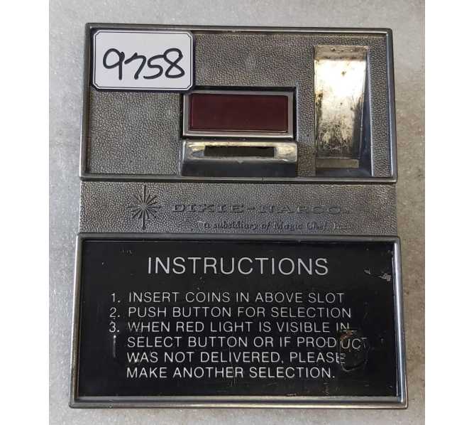 DIXIE NARCO EARLY 360/368/501 METAL COIN INSERT RETURN BEZEL #9758 