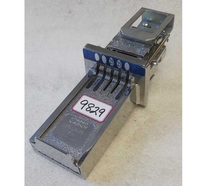 E.S.D. V5 Vertical 5 Coin Chute Pre Set @ $.50 - Set up to $1.25 (9429) 