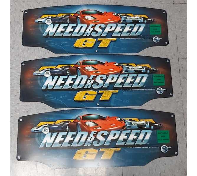 EA SPORTS NEED FOR SPEED GT Arcade Game FLEXIBLE HEADER #348  