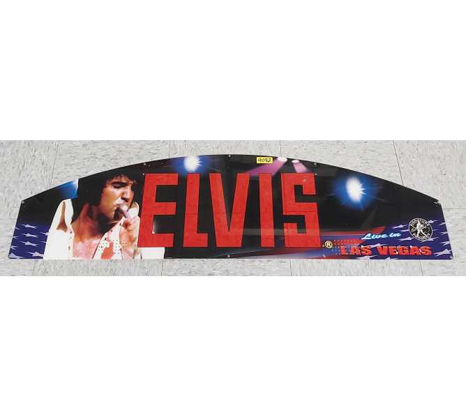 ELVIS PRESLEY LIVE IN LAS VEGAS Coin Pusher Arcade Game PLEXIGLASS MARQUEE #9082 