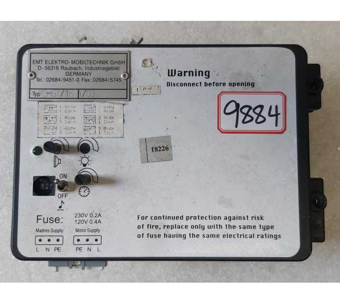 EMT Kiddie Ride Control Box ELECTRO-MOBILTECHNIK #M3-GT 16 A 03 (9884)