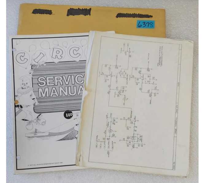 EXIDY CIRCUS Arcade Game Service Manual & Schematics #6378 