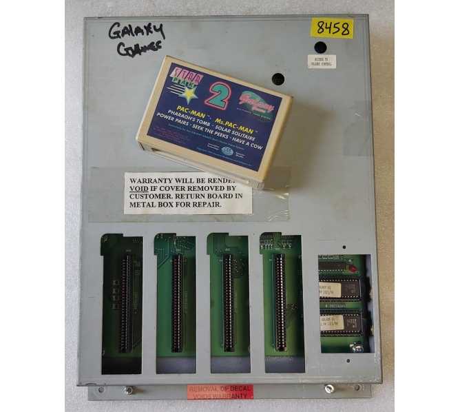 GALAXY GAMES MULTI-GAME VIDEO SYSTEM Arcade Game JAMMA MAIN BOARD w #2 STAR PAK