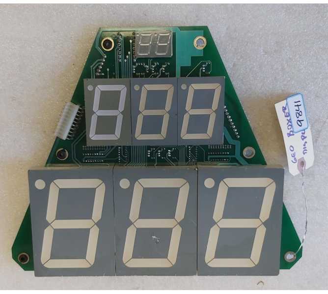 GEO BOXER Arcade Game DISPLAY Board #09061922 (9841) 