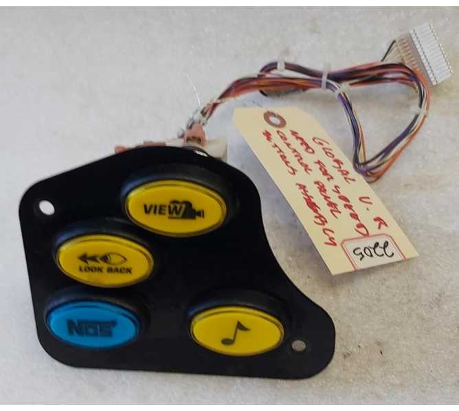 GLOBAL VR NEED FOR SPEED Arcade Game CONTROL PANEL BUTTON Assembly (2205)