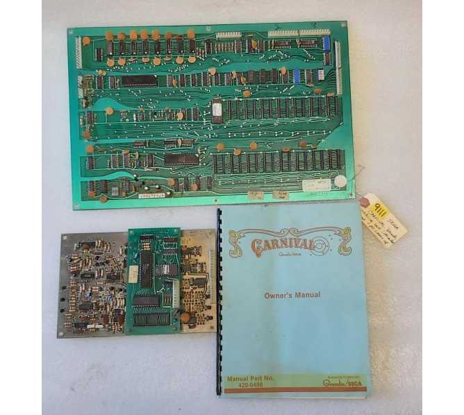 GREMLIN/SEGA CARNIVAL Arcade Game BOARD SET #9111