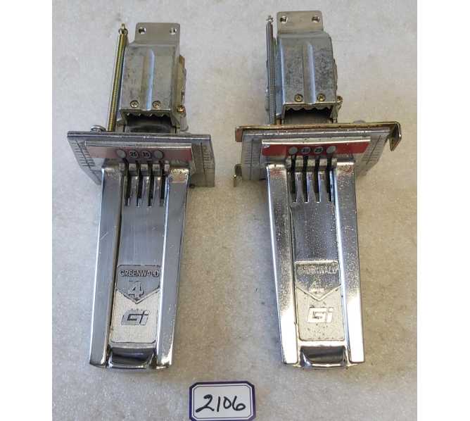 Greenwald 4 Vertical V4 Adjustable Coin Slide Vending Machine Mechanism #29-3002 (2106) 