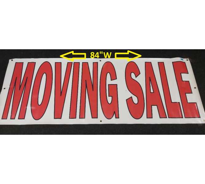 HUGE MOVING SALE VINYL BANNER SIGN with GROMMETS