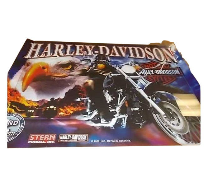 STERN HARLEY DAVIDSON 2nd Edition Pinball Machine Translite Backbox Artwork