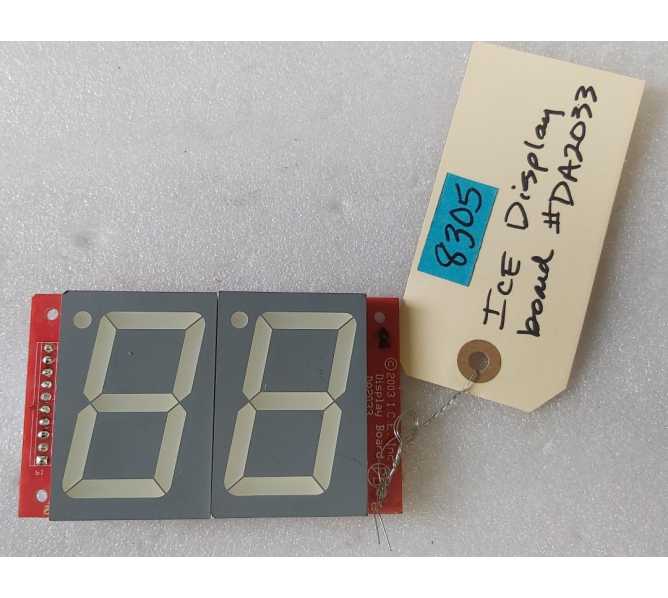 ICE Arcade Game BRIGHT SMALL DISPLAY Board #DA2033 (8305) 