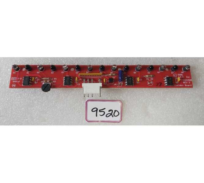 ICE Arcade Game CURTAIN Board #PR2039B Rev 2 (9520)  