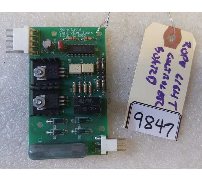 ICE Arcade Game ROPE LIGHT CONTROLLER Board #9847 
