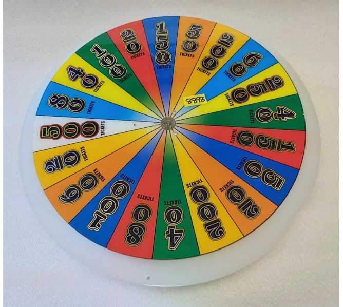 ICE WHEEL OF FORTUNE Pusher Arcade Game COMPLETE SPINNER ASSEMBLY #8898 