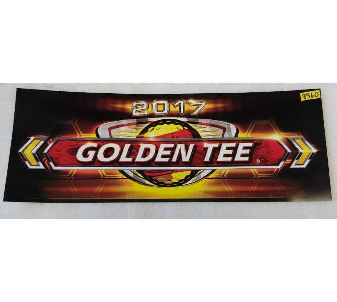 IT GOLDEN TEE 2017 Arcade Game FLEXIBLE Overhead Marquee Header #8960